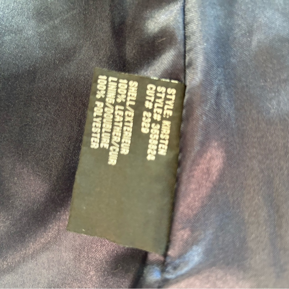 London Fog deep purple Leather Blazer - Picture 8 of 13